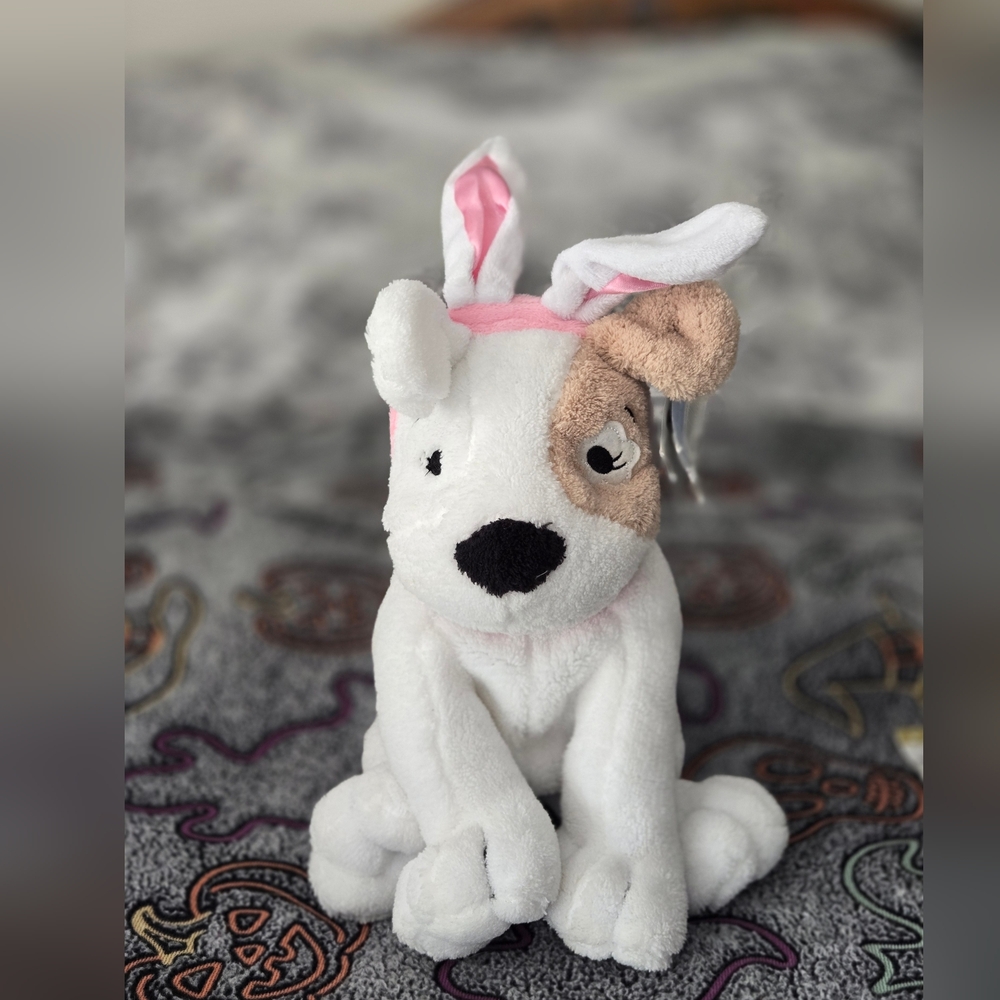 Mervyn's Sprockets Dog Plush With Bunny Ears Stuffed Animal Toy